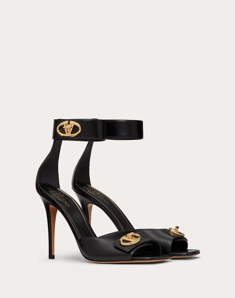 V-Logo Locker Calfskin Sandal