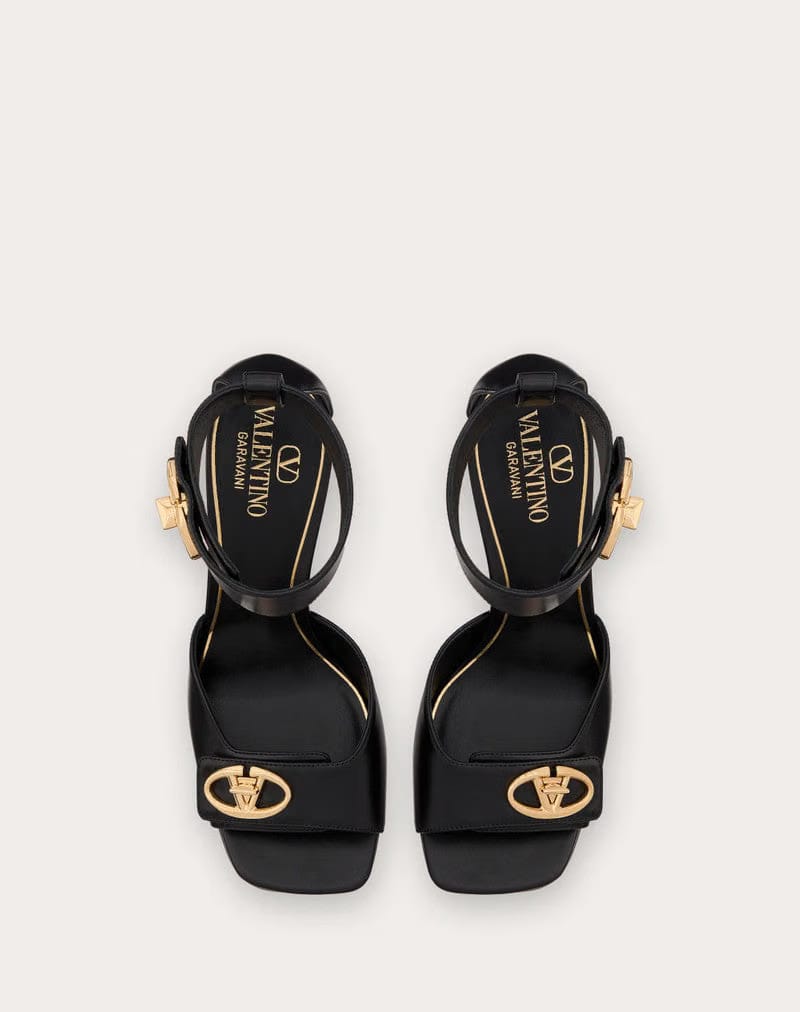 V-Logo Locker Calfskin Sandal