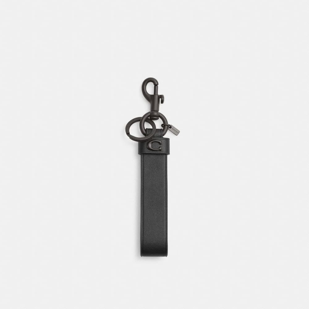 Coach Loop Bag Charm Black