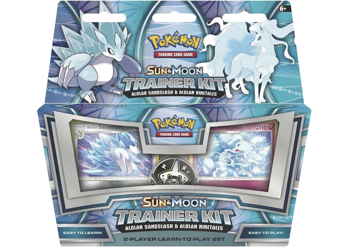 2018 Pokemon Tcg Sun & Moon Trainer Kit Alolan Sandslash & Alolan Ninetales