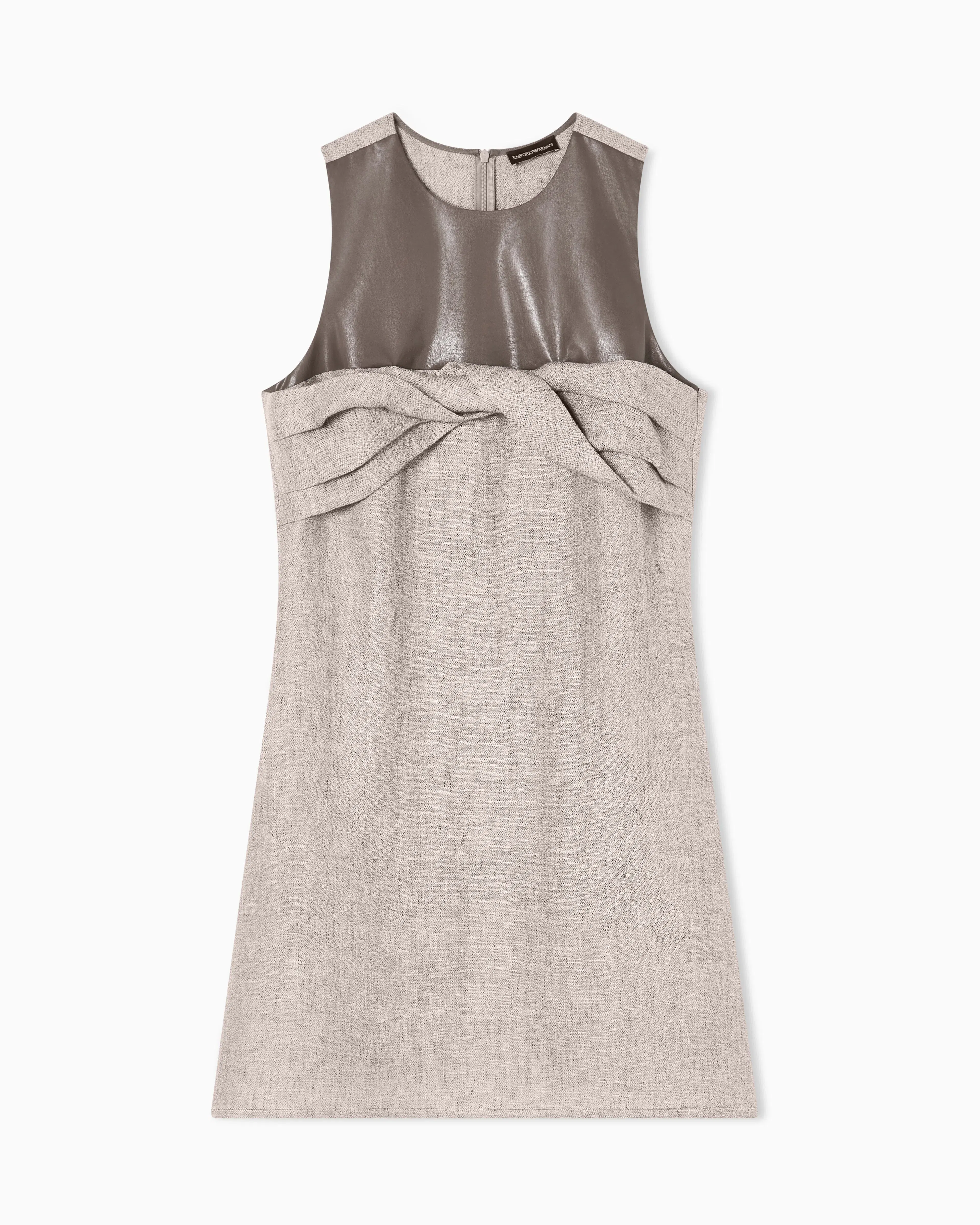Emporio Armani Heavy linen canvas dress