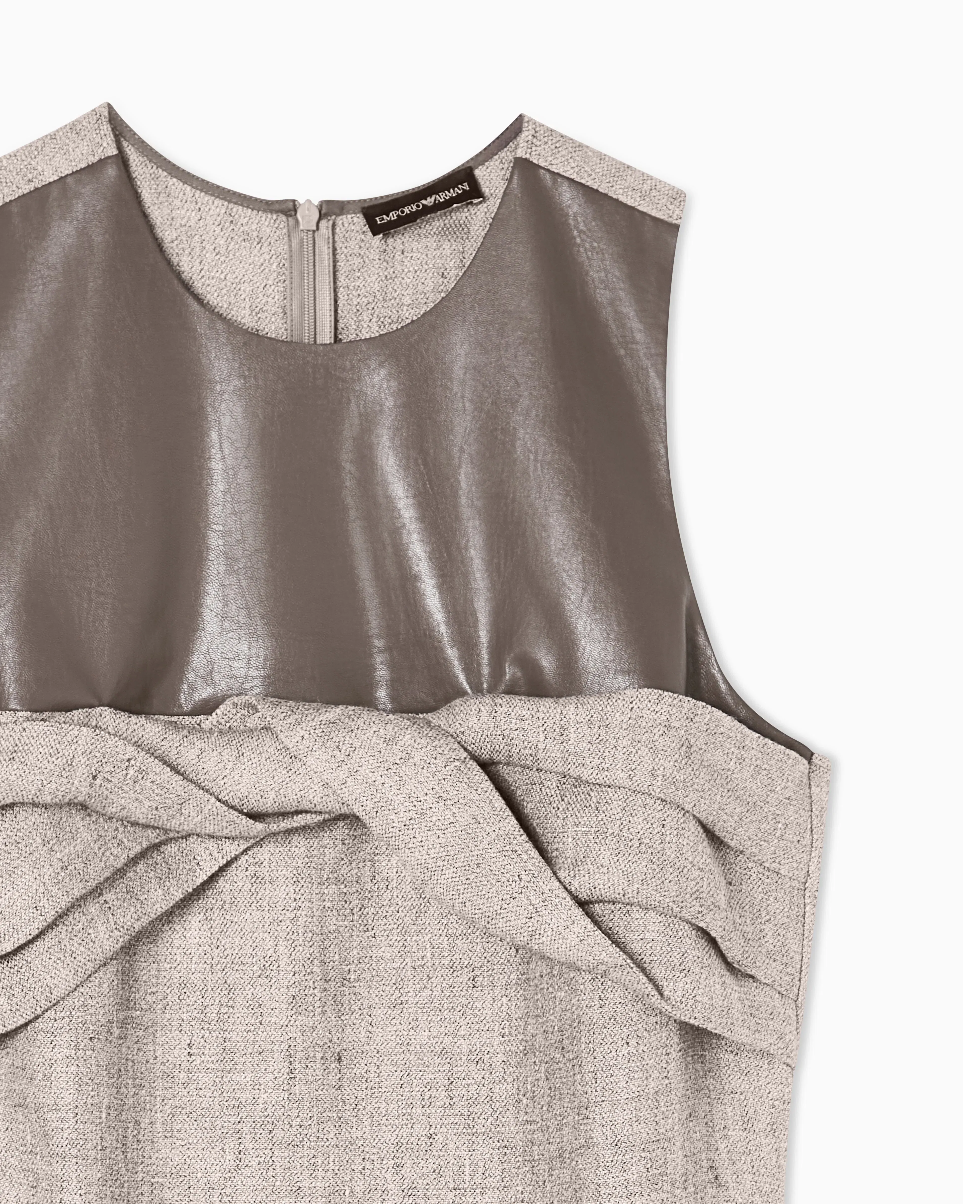 Emporio Armani Heavy linen canvas dress