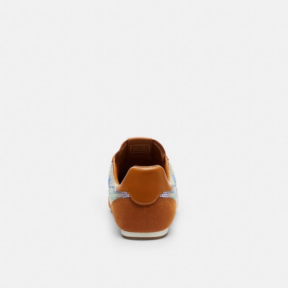 Flat Sneaker In Crystal Signature Jacquard