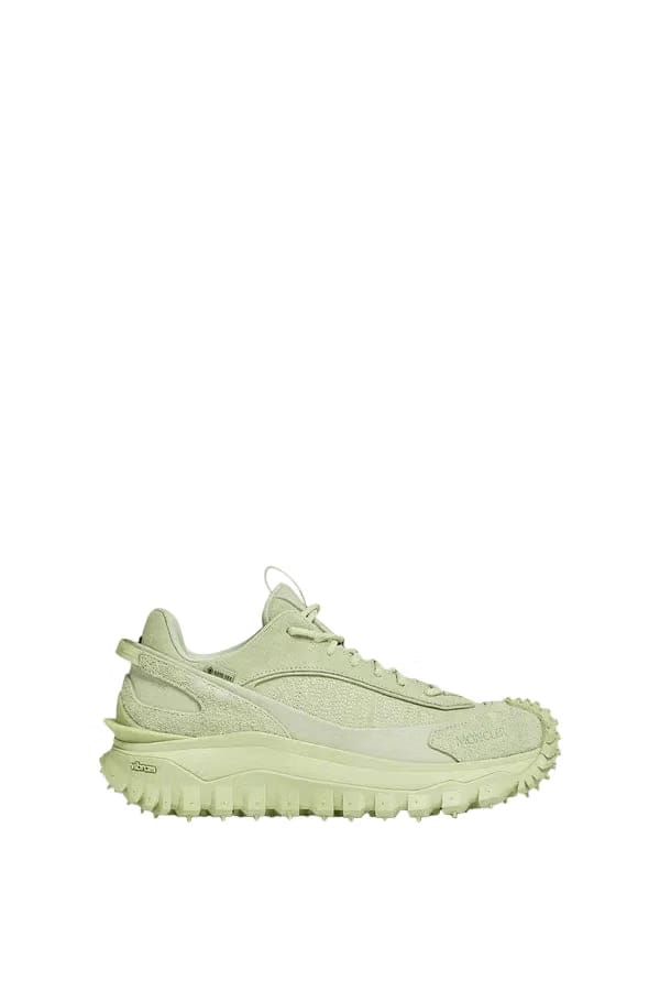 Moncler Trailgrip Momint Nubuck & Suede Sneakers Pastel Green