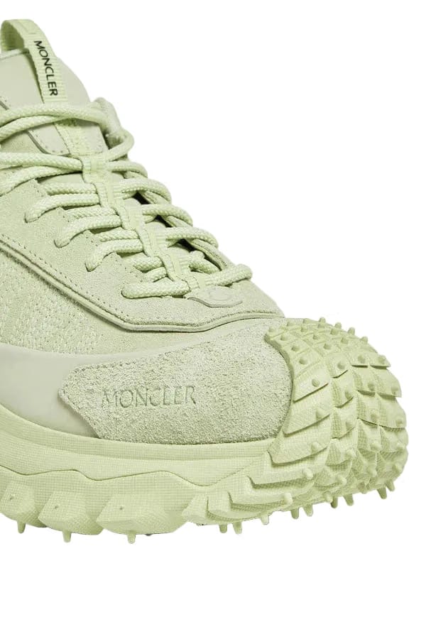 Moncler Trailgrip Momint Nubuck & Suede Sneakers Pastel Green