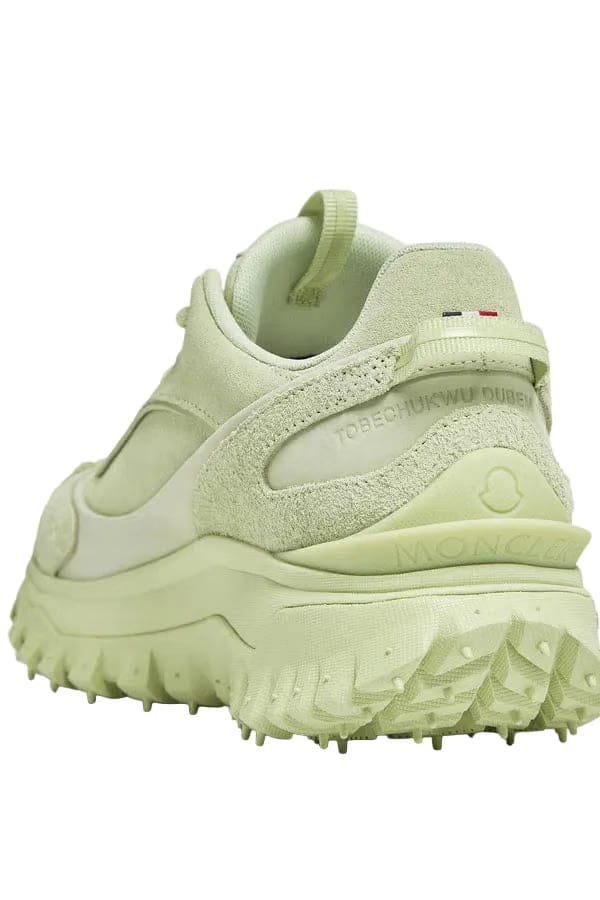 Moncler Trailgrip Momint Nubuck & Suede Sneakers Pastel Green