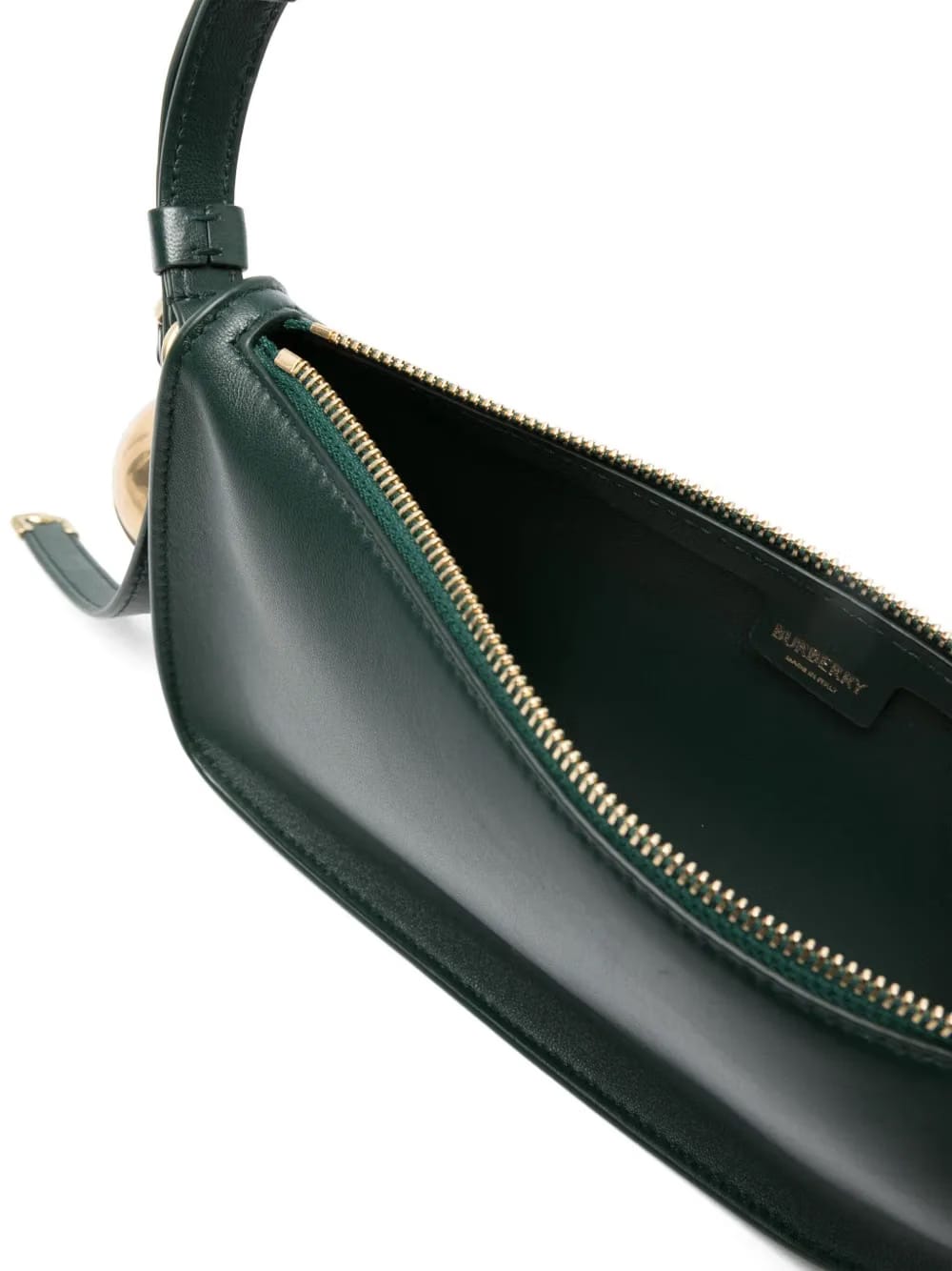 charm-detail leather shoulder bag