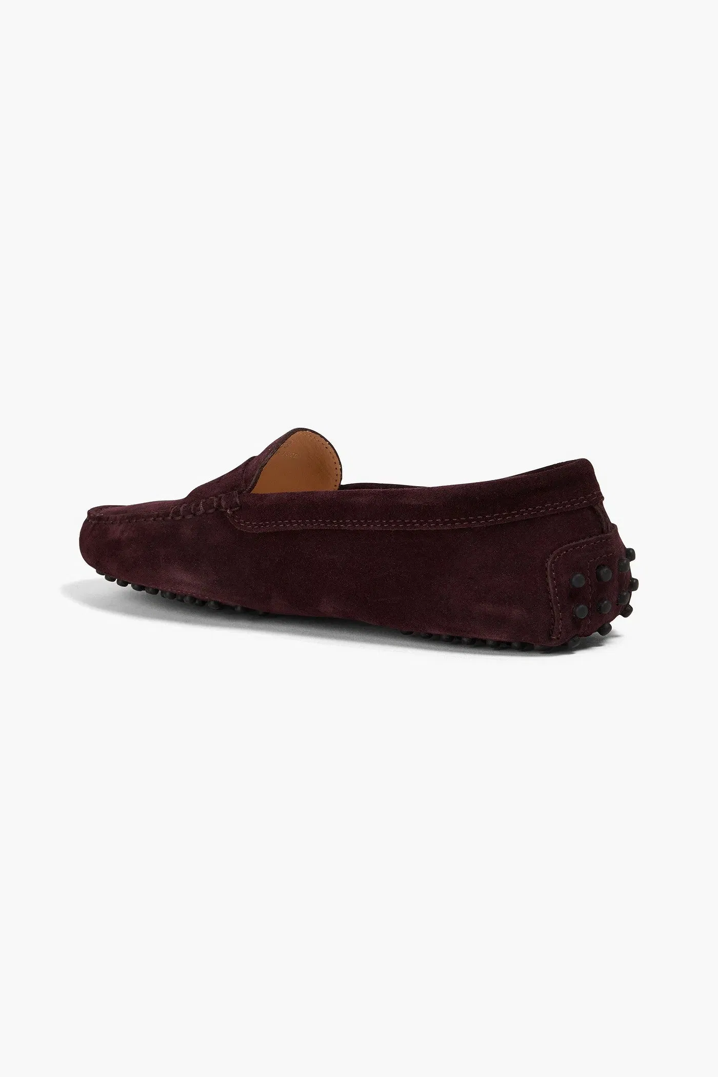 Tod's Gommino Suede Loafers Grape Women's