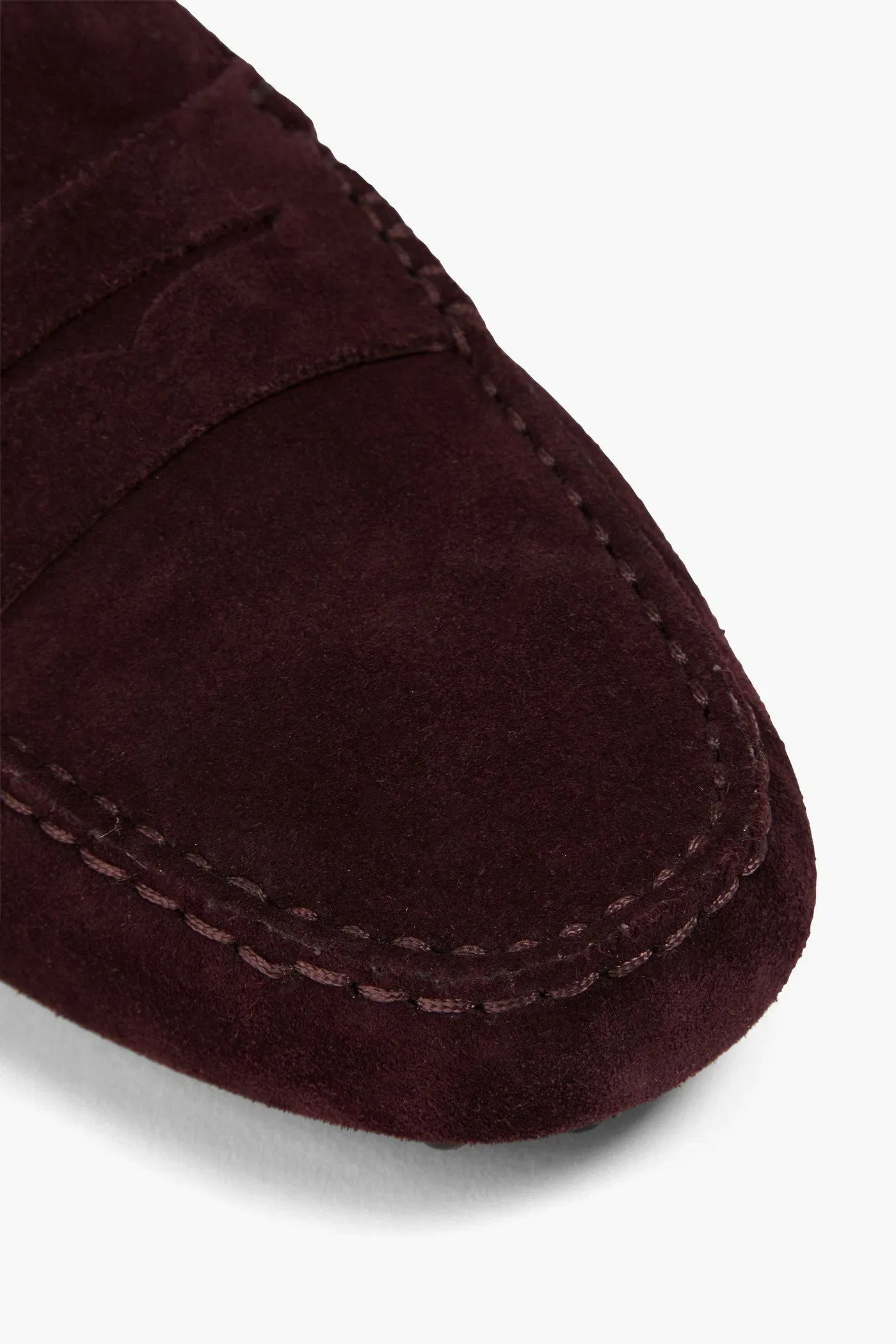 Tod's Gommino Suede Loafers Grape Women's