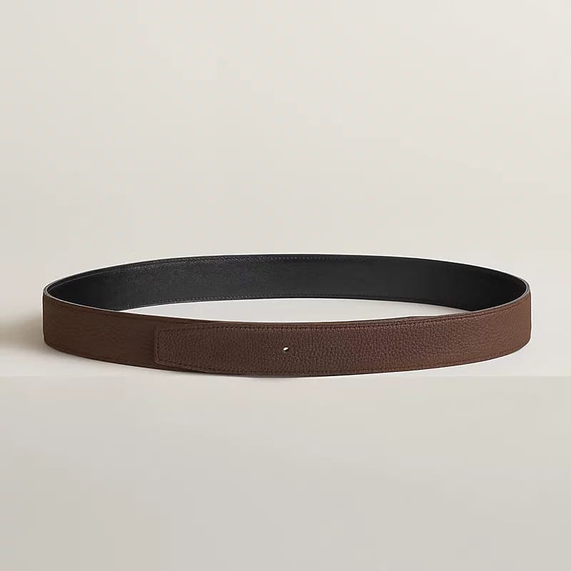 Reversible leather strap 32 mm