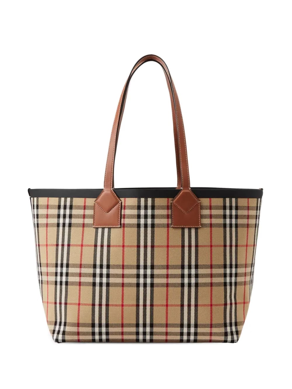 medium London check-pattern tote bag