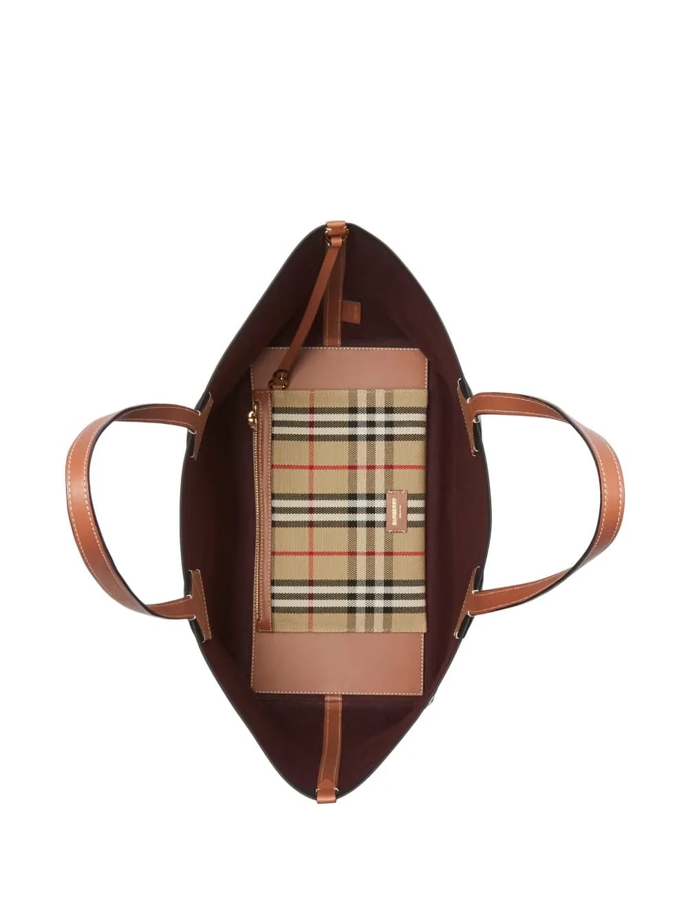 medium London check-pattern tote bag