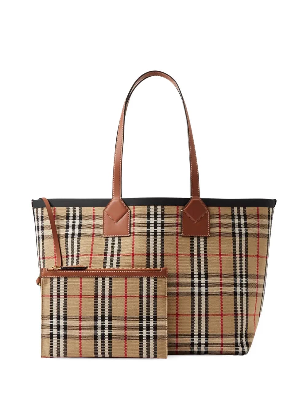 medium London check-pattern tote bag