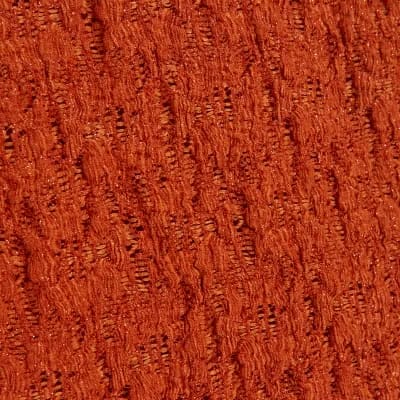 Orange Sleeveless Ruffle Textured Top