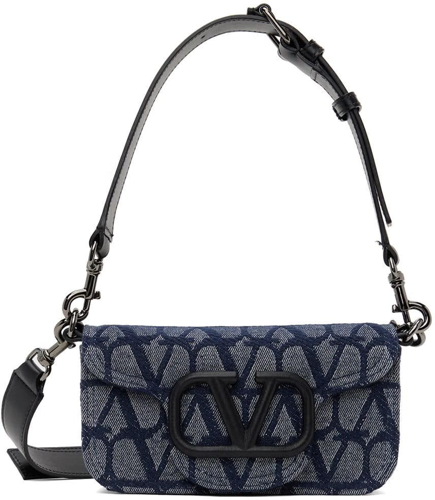 Navy Mini Toile Iconographe Locò Bag