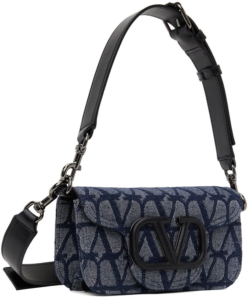 Navy Mini Toile Iconographe Locò Bag