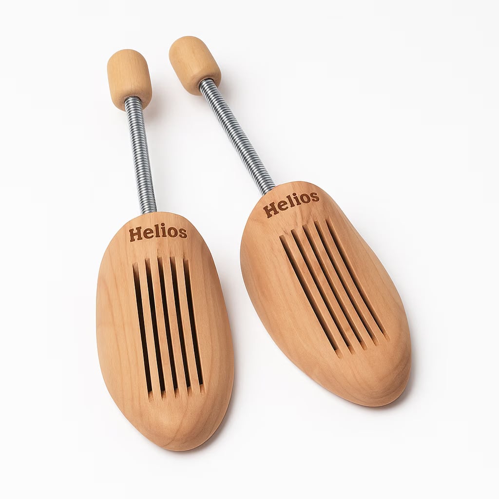 Helios Lotus Wood Shoe Trees – Shape Keeper for Leather Shoes & Sneakers