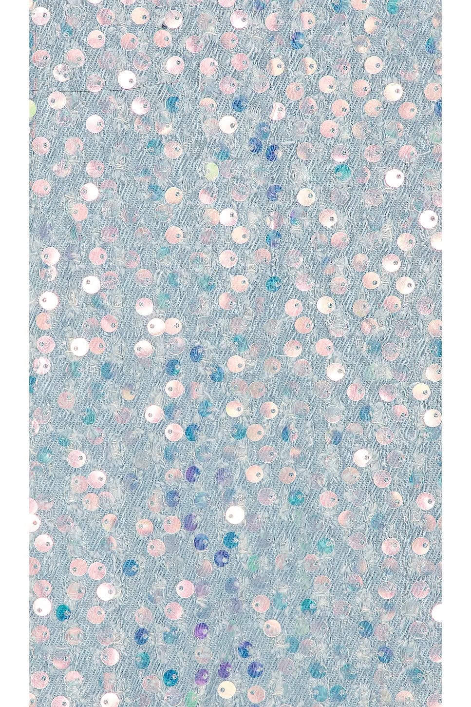 superdown Claudia Sequin Denim Dress in Light Wash