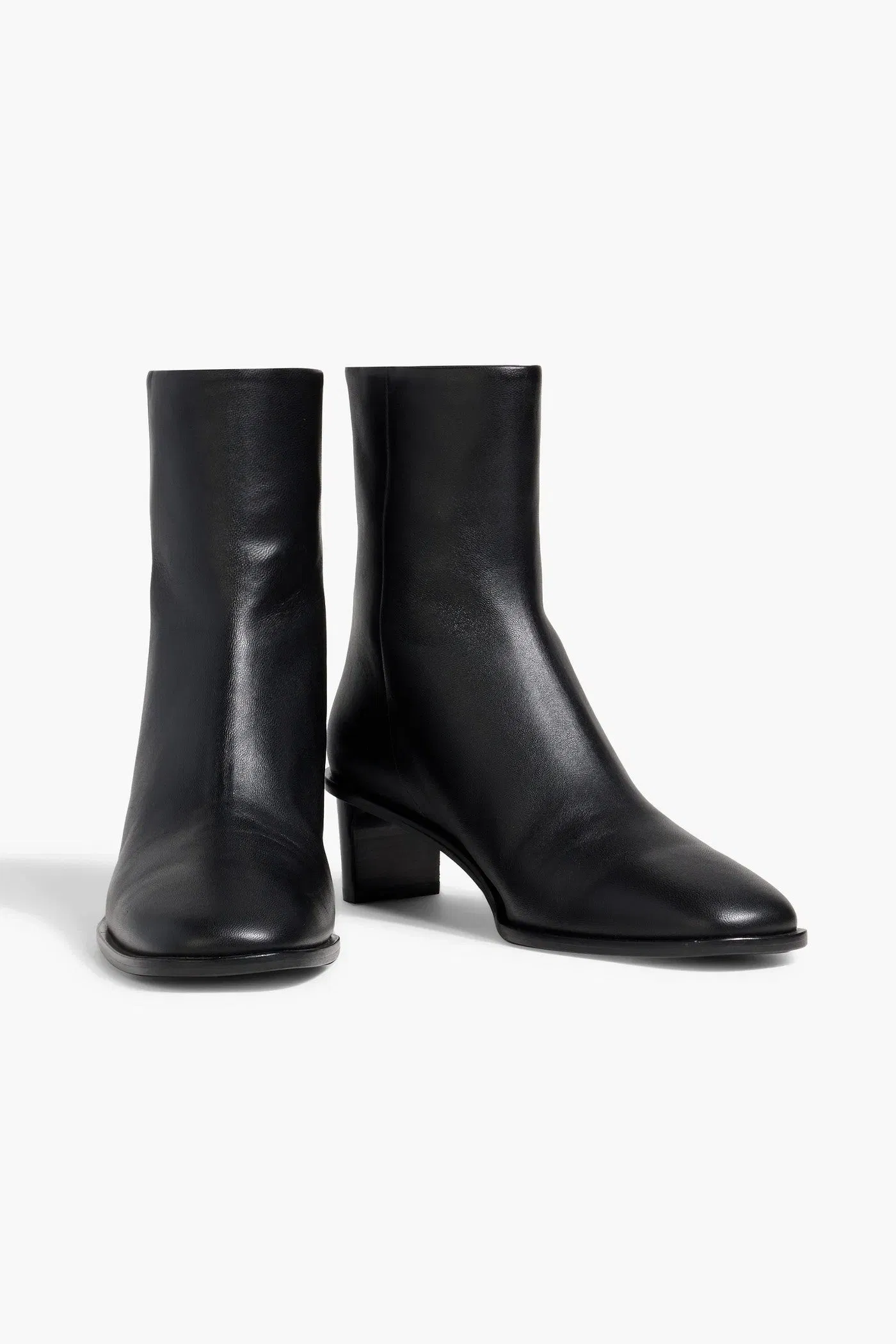 A.Emery Soma Leather Ankle Boots Black Women's