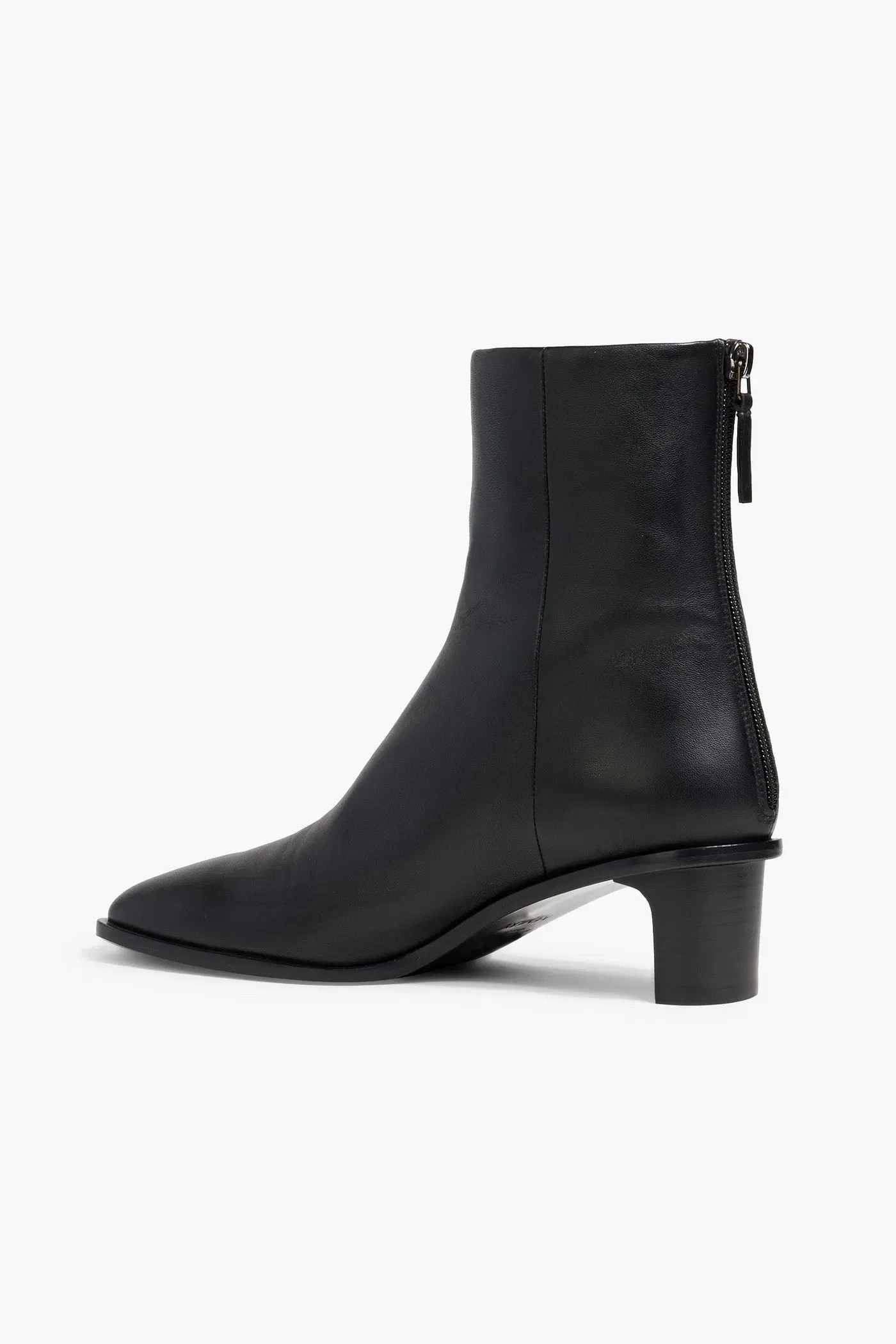 A.Emery Soma Leather Ankle Boots Black Women's