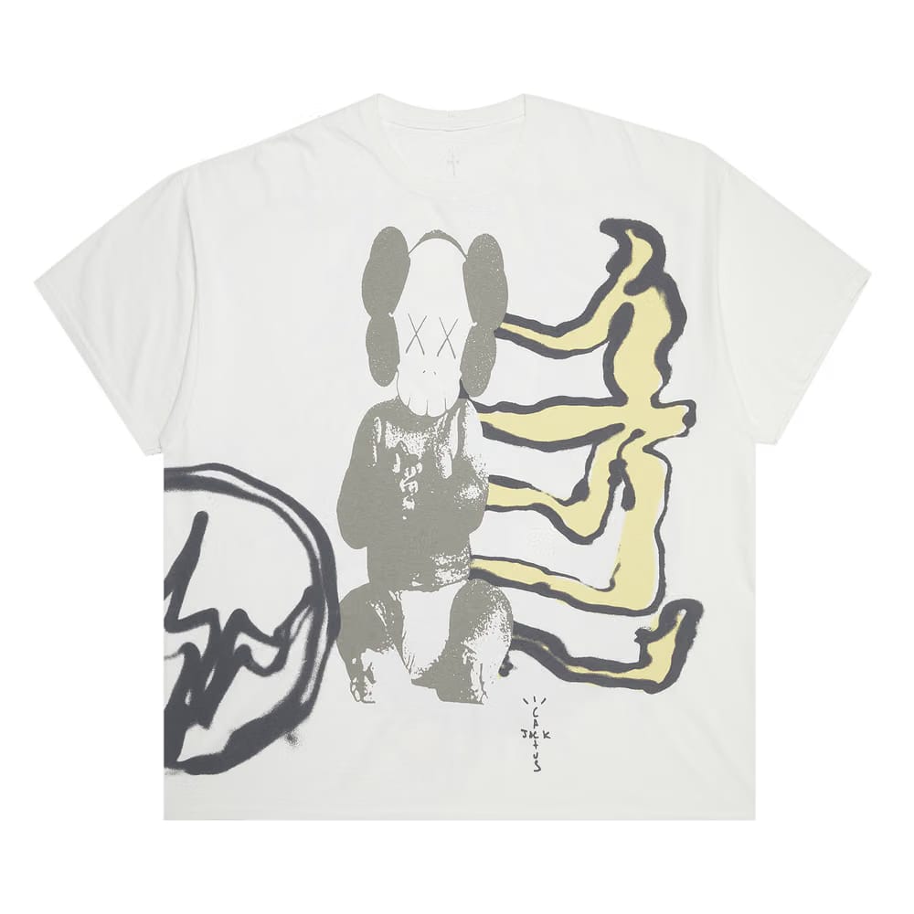 Cactus Jack by Travis Scott x KAWS For Fragment T-Shirt Vintage Wash