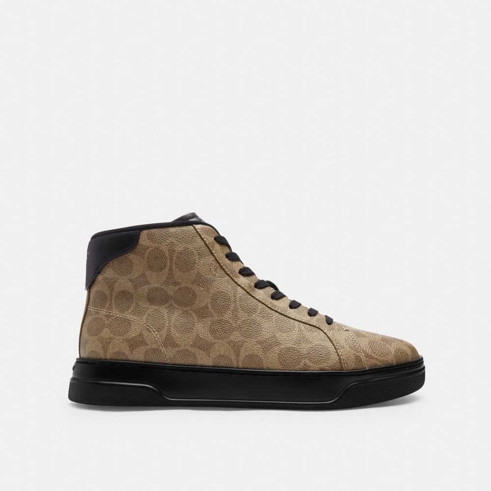 High Line High Top Sneaker In Signature Canvas