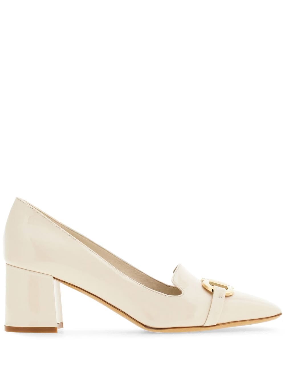 Ferragamo 60mm Gancini-plaque leather pumps