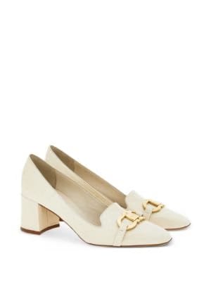 Ferragamo 60mm Gancini-plaque leather pumps