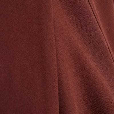 Brown Tailored Funnel Neck Bomber Jacket