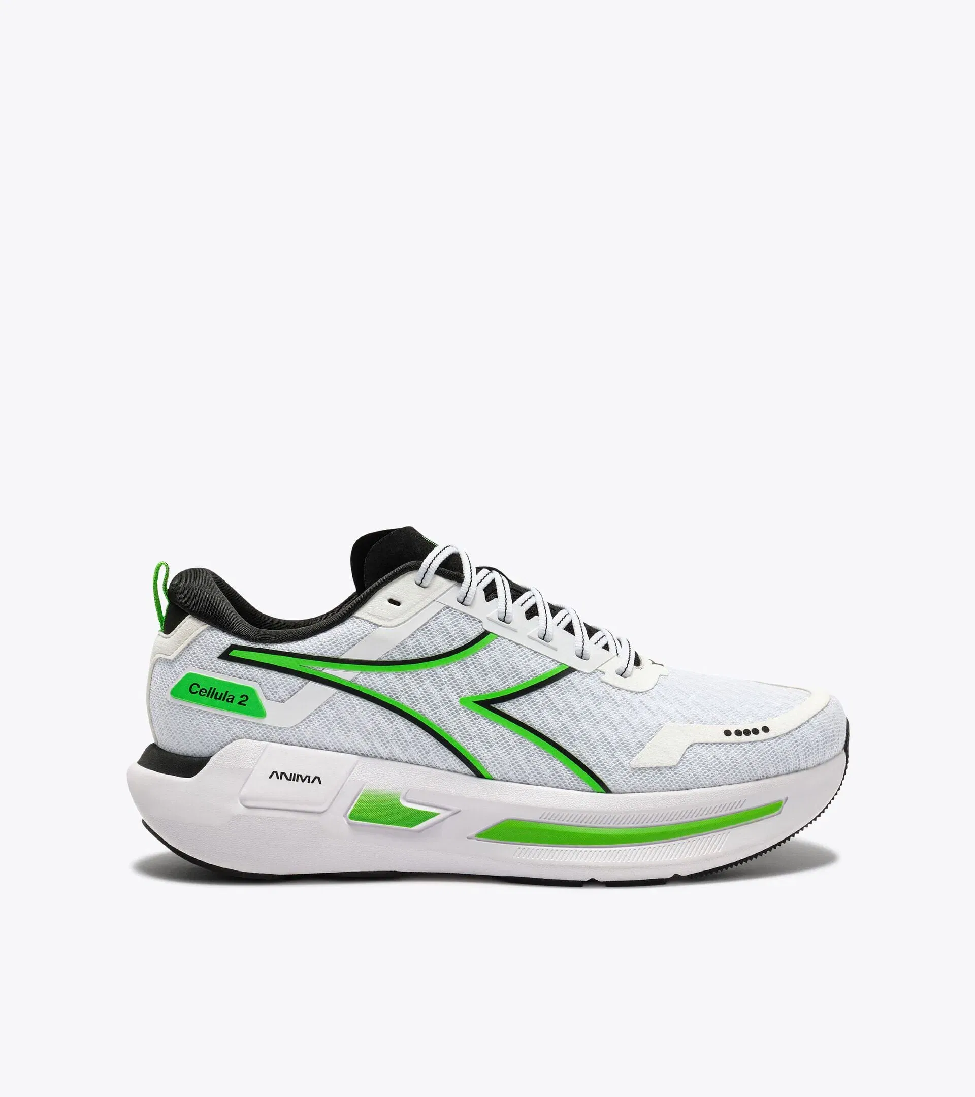Diadora Cellula 2 White/Black/Green Fl