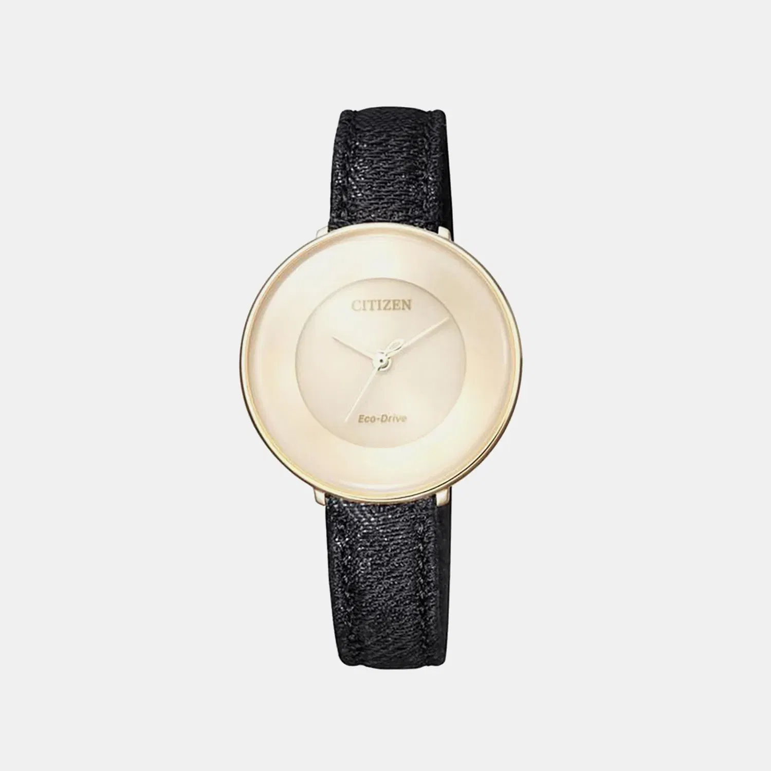 Citizen Eco-Drive Women Quartz Champagne Dial Analog Stainless Steel Em0608-42X