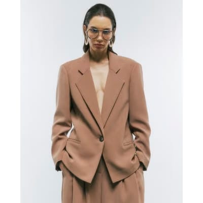 Brown Oversized Blazer