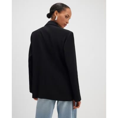 Black Single Breasted Blazer