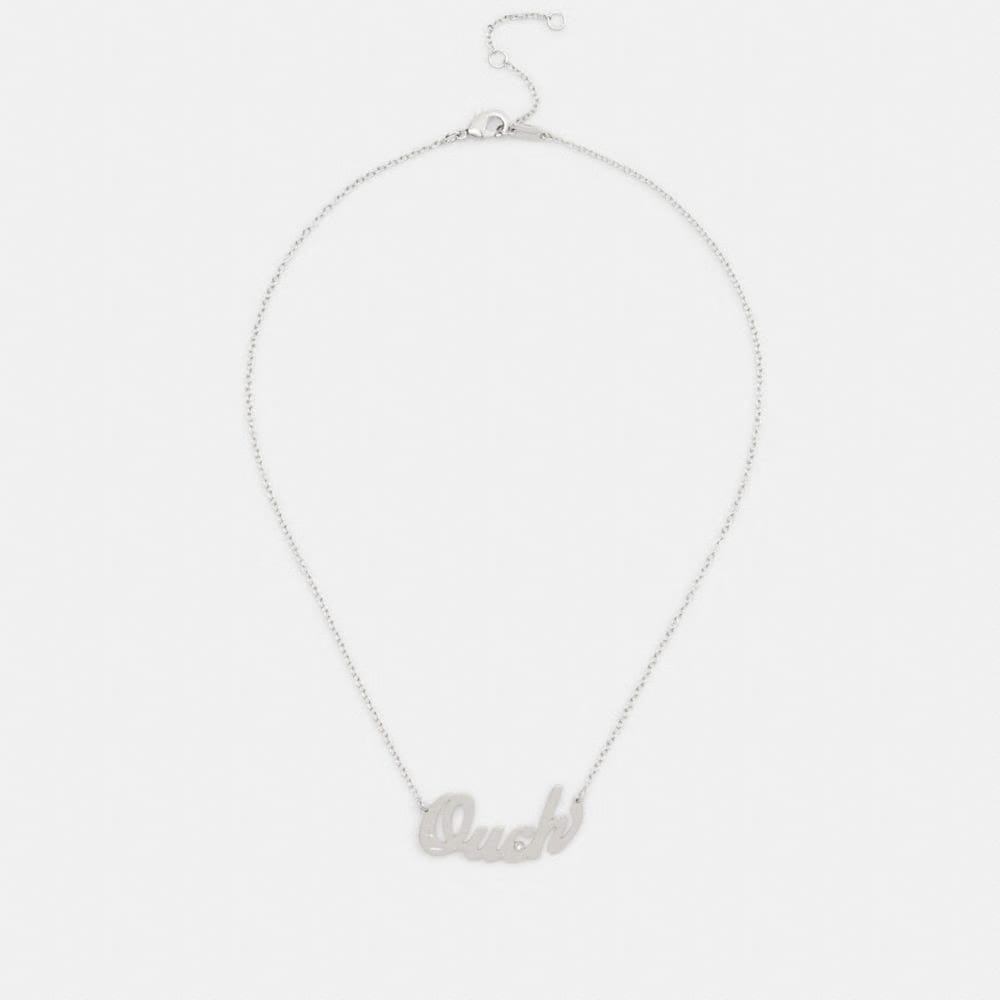 Ouch Nameplate Necklace