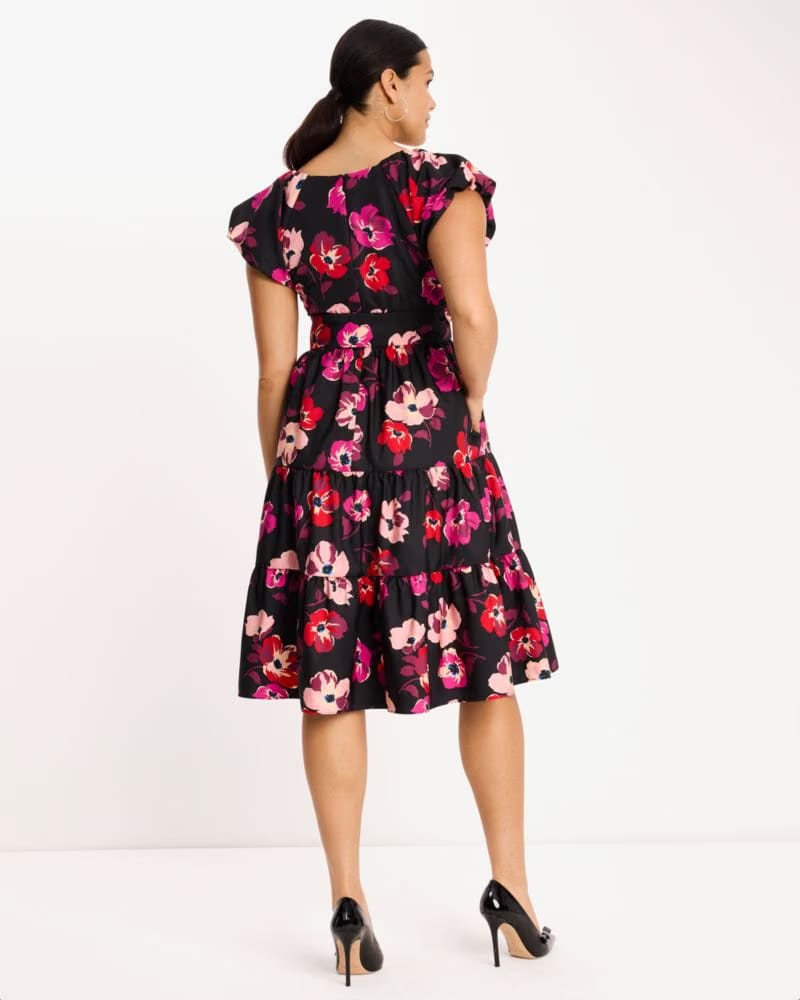 Fall Poppies Midi Dress