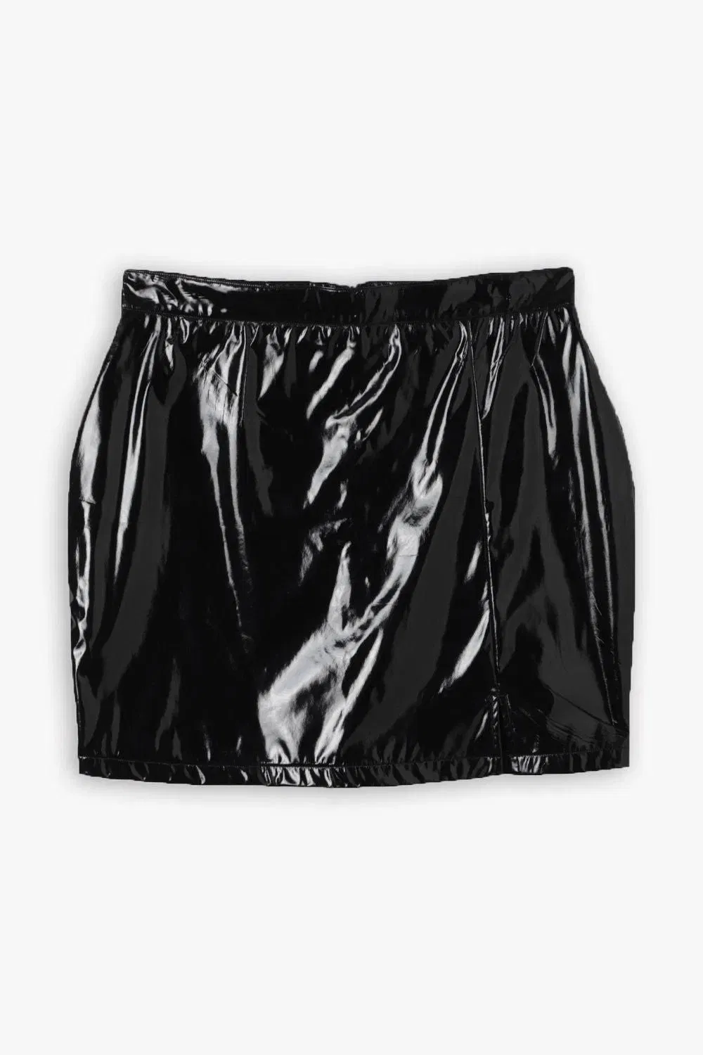 Plus Halloween Vinyl Mini Skirt