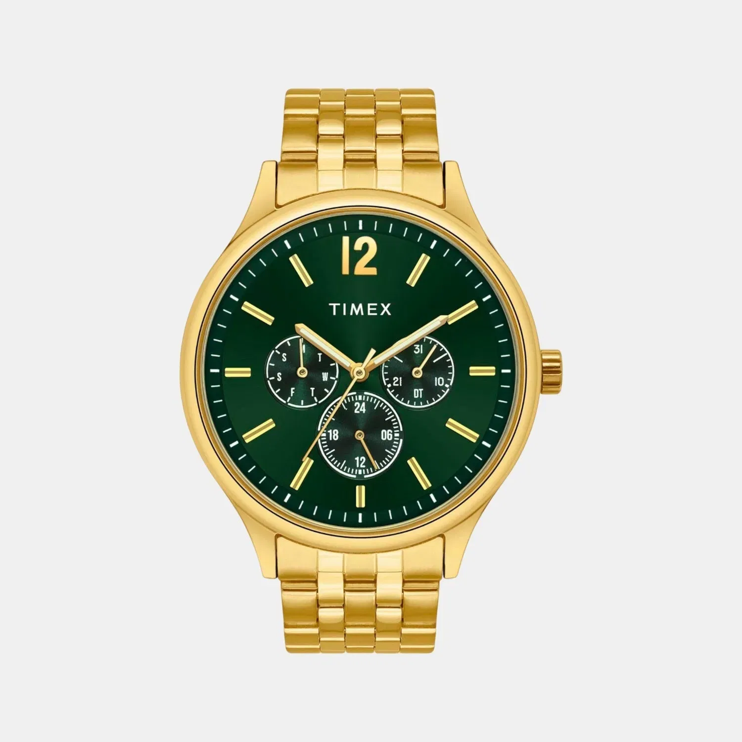 Timex Trendline Men Quartz Dial Multi-Function Stainless Steel Watch Tweg18435
