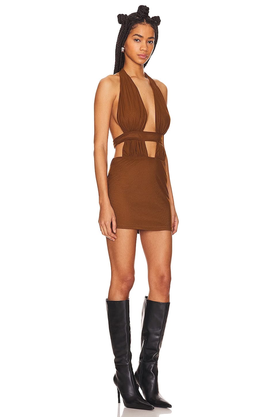 superdown Levi Mini Dress in Chocolate