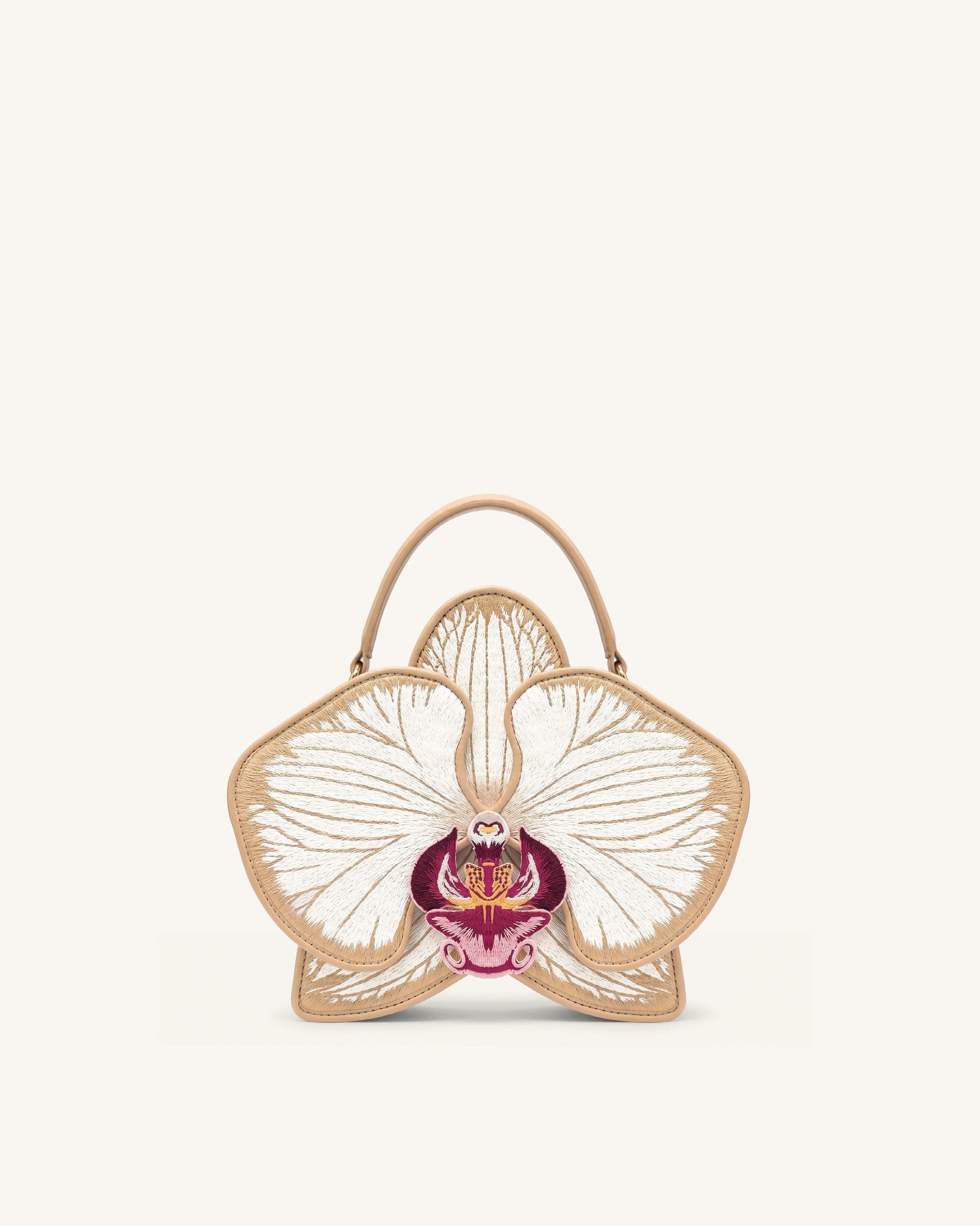 Flora Orchid Shaped Top Handle Bag - Pink