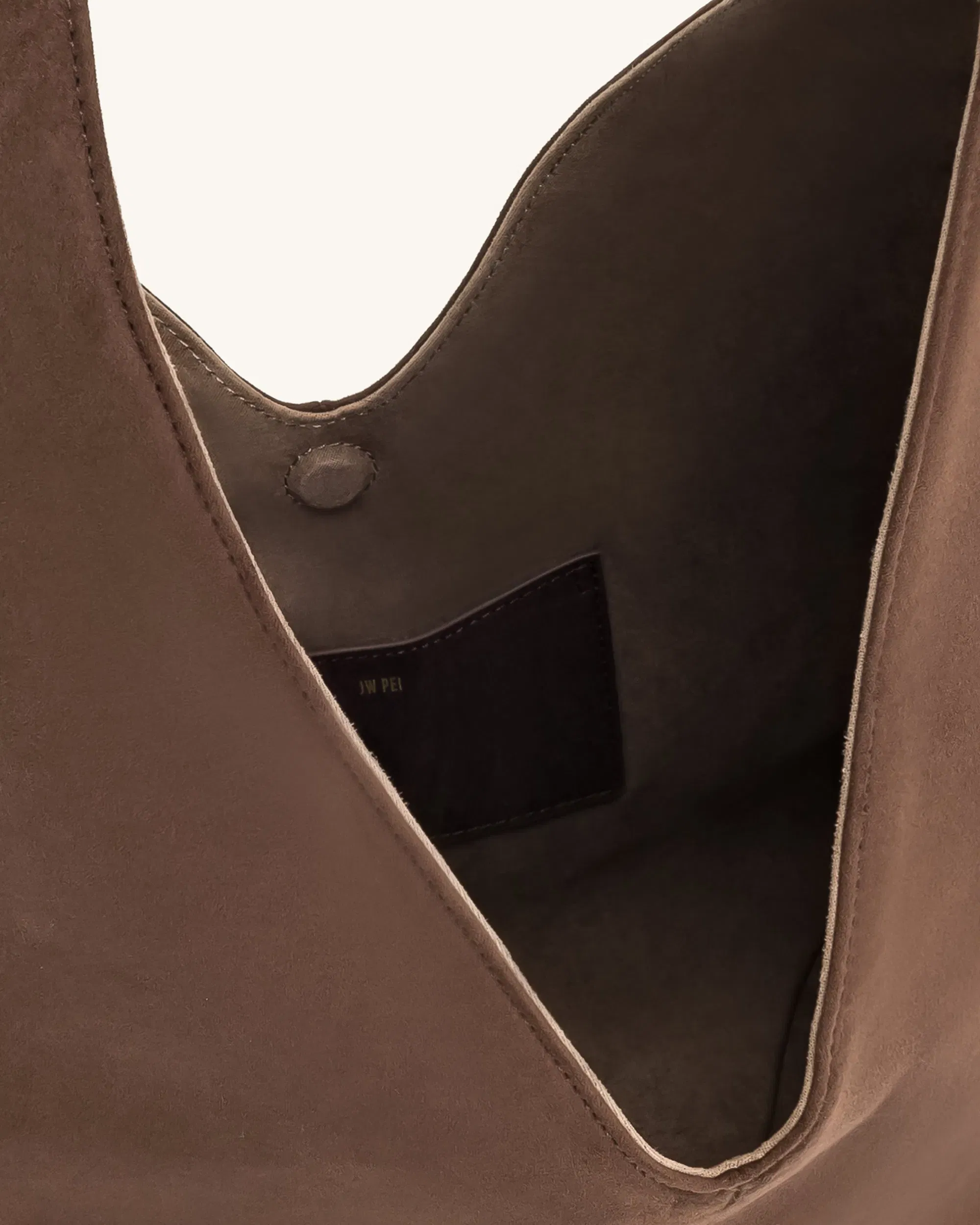 Dara Faux Suede Hobo Bag - Dark Olive