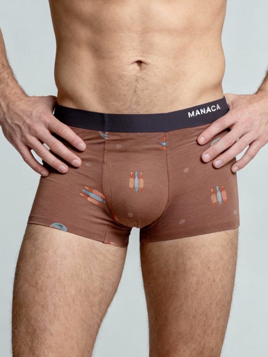 Men V Walks Limo Zen printed Luxury Elastic Trunk by Manaca