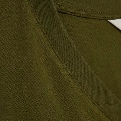 Khaki Short Sleeve V Neck Top