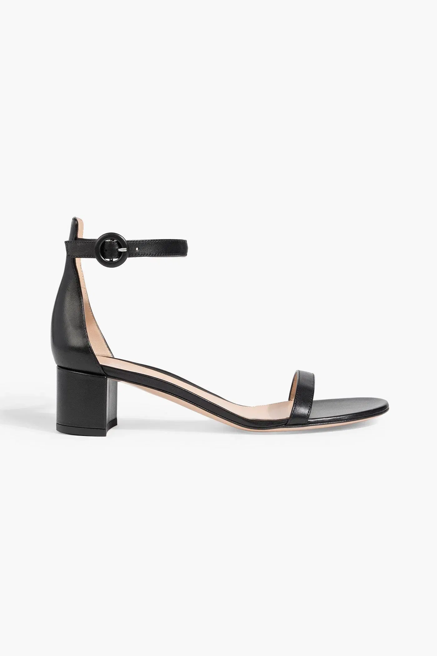 Gianvito Rossi Gaeta 45 Leather Sandals Black Women's