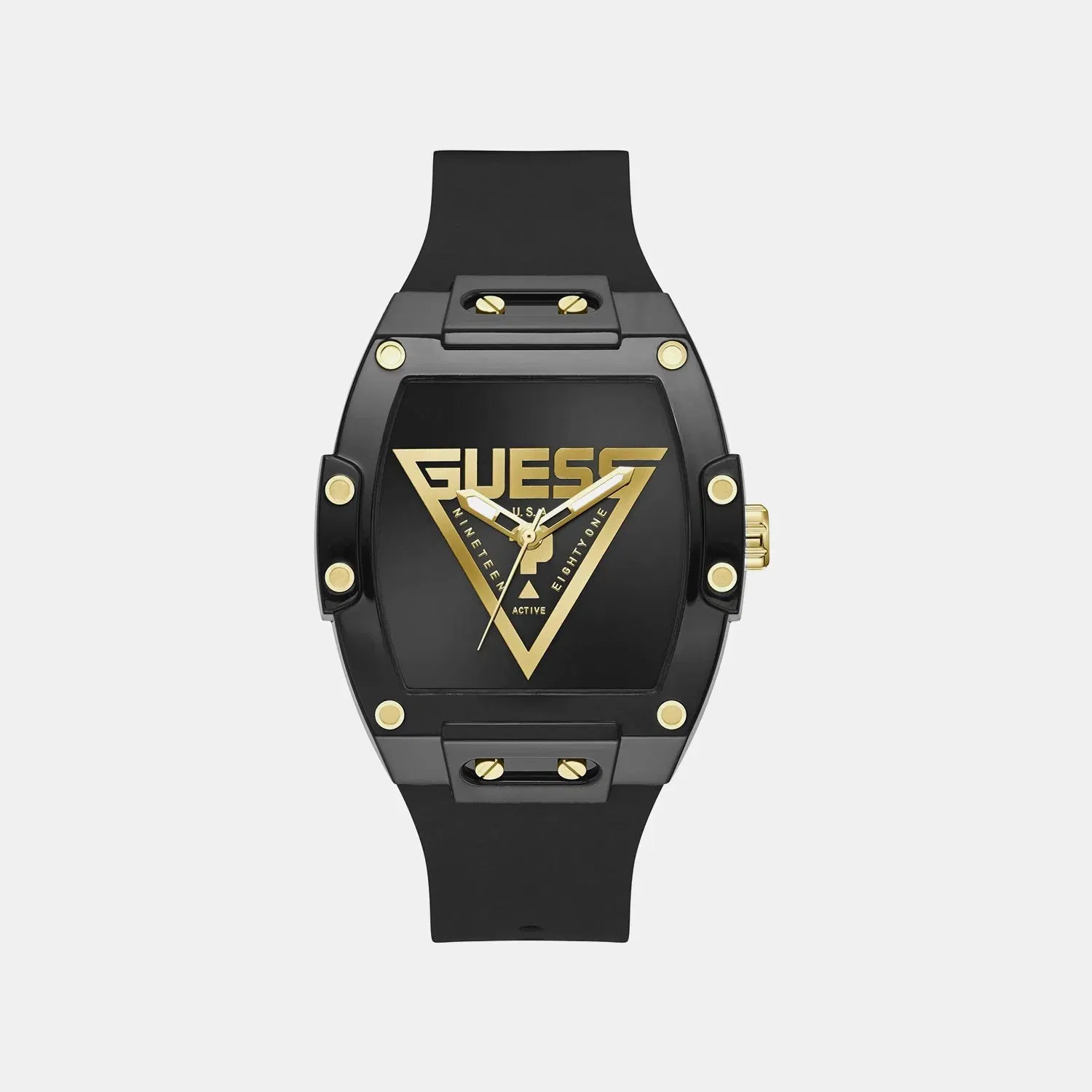 Guess Gt Phoenix Men Quartz Black Dial Analog Stainless Steel Gw1072G2