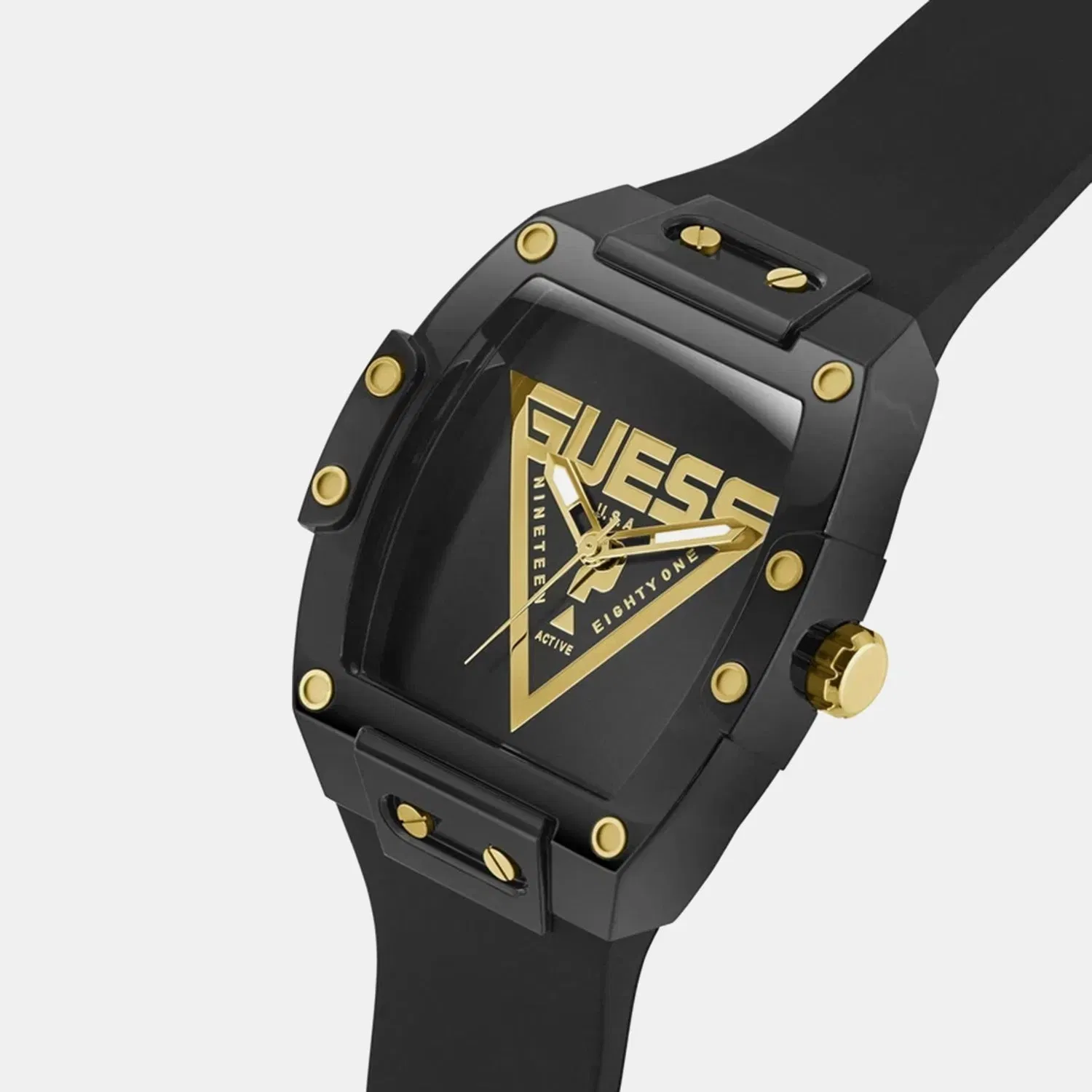 Guess Gt Phoenix Men Quartz Black Dial Analog Stainless Steel Gw1072G2
