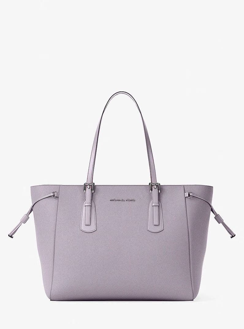 Michael Kors Voyager Large Saffiano Leather Tote Bag Lilac