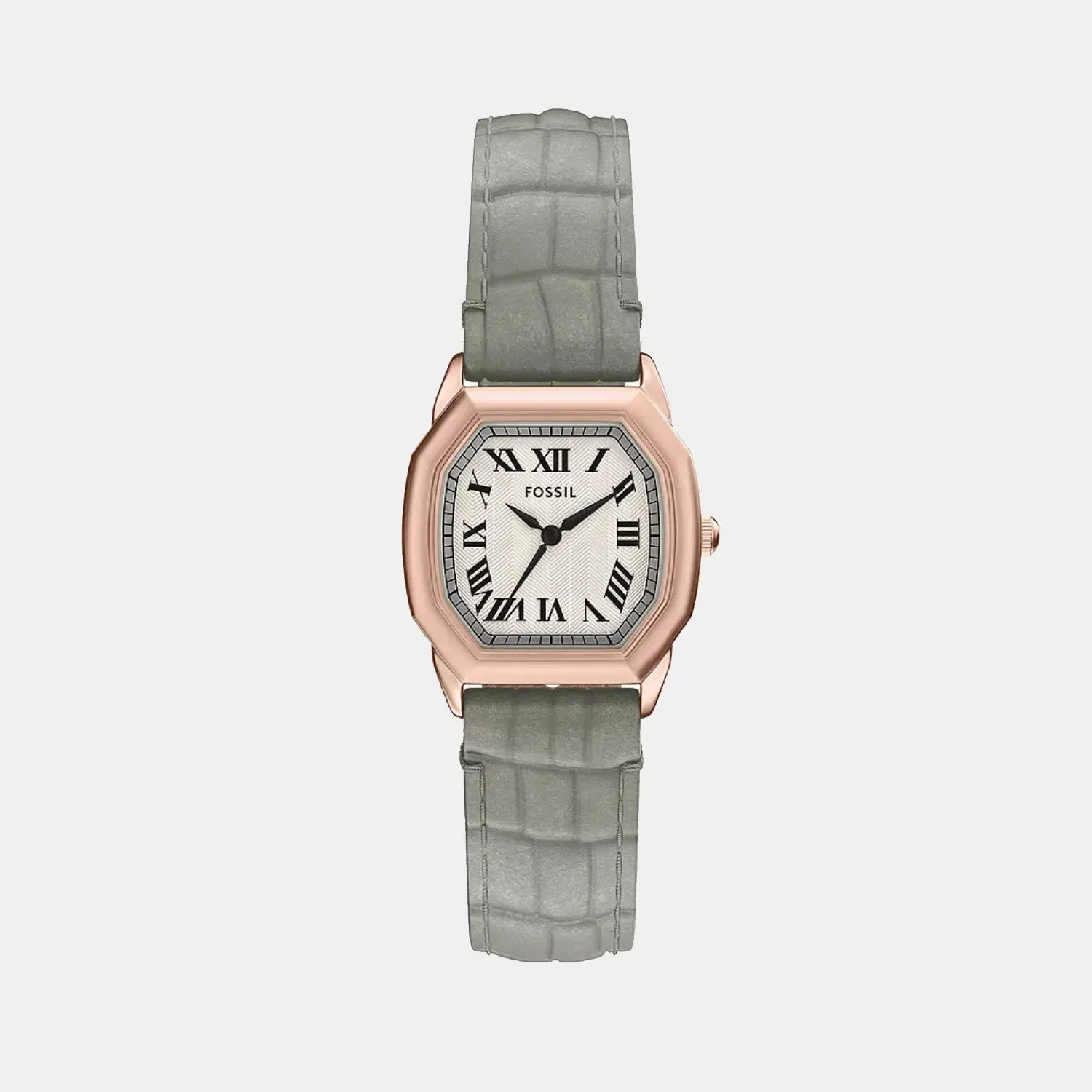 Fossil Harlow Women Quartz Cream Dial Analog Leather Watch Es5435