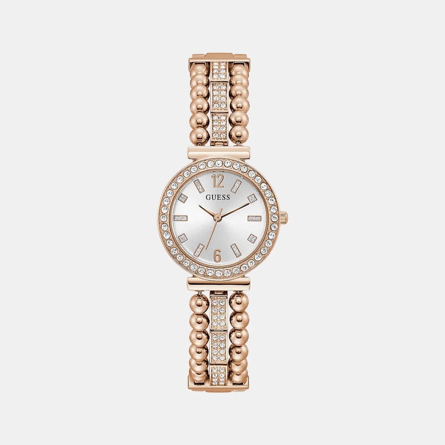Guess Gd Gala Women Quartz White Dial Analog Stainless Steel Gw0401L3