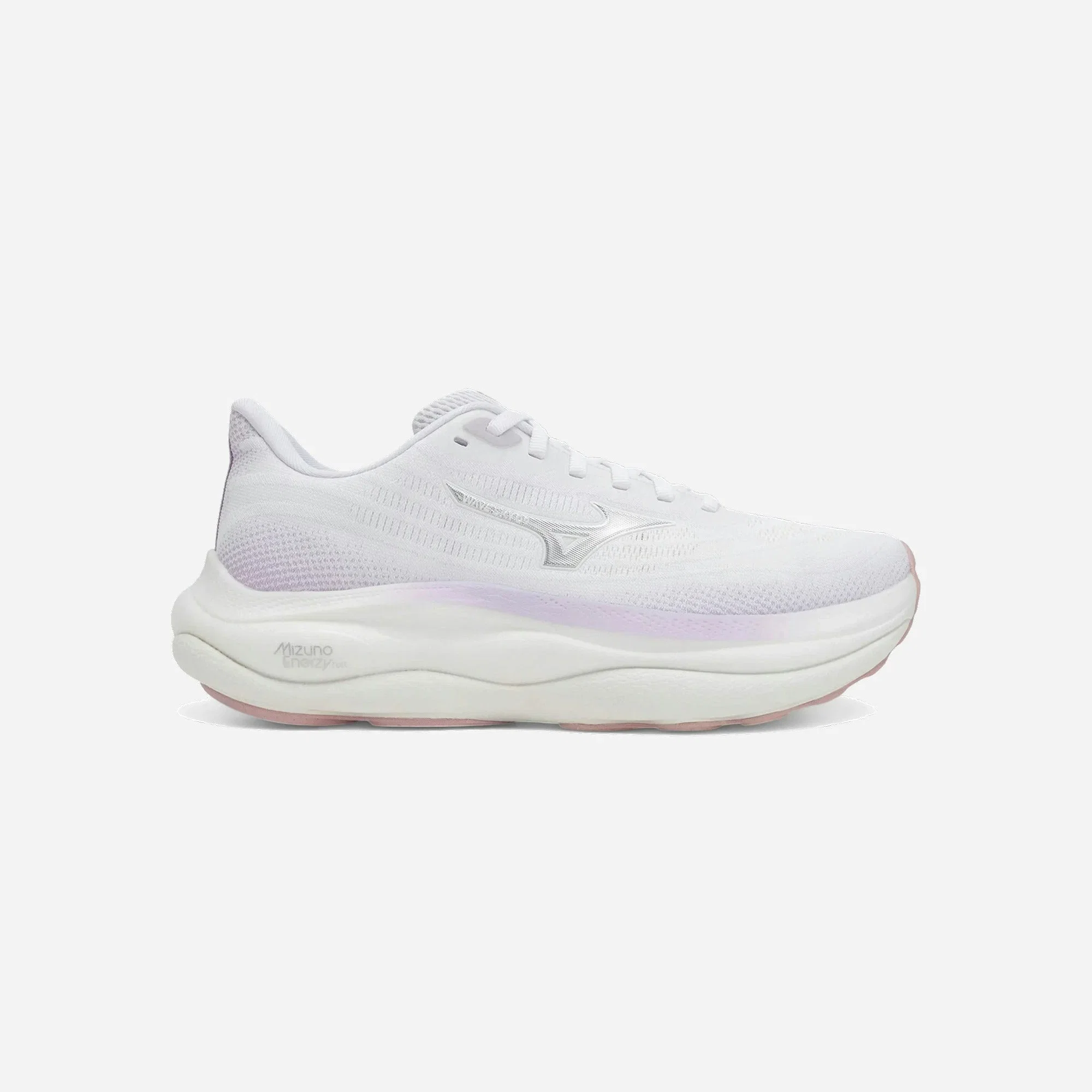 Mizuno Wave Sky 9 White Silver Orchid Petal Womens