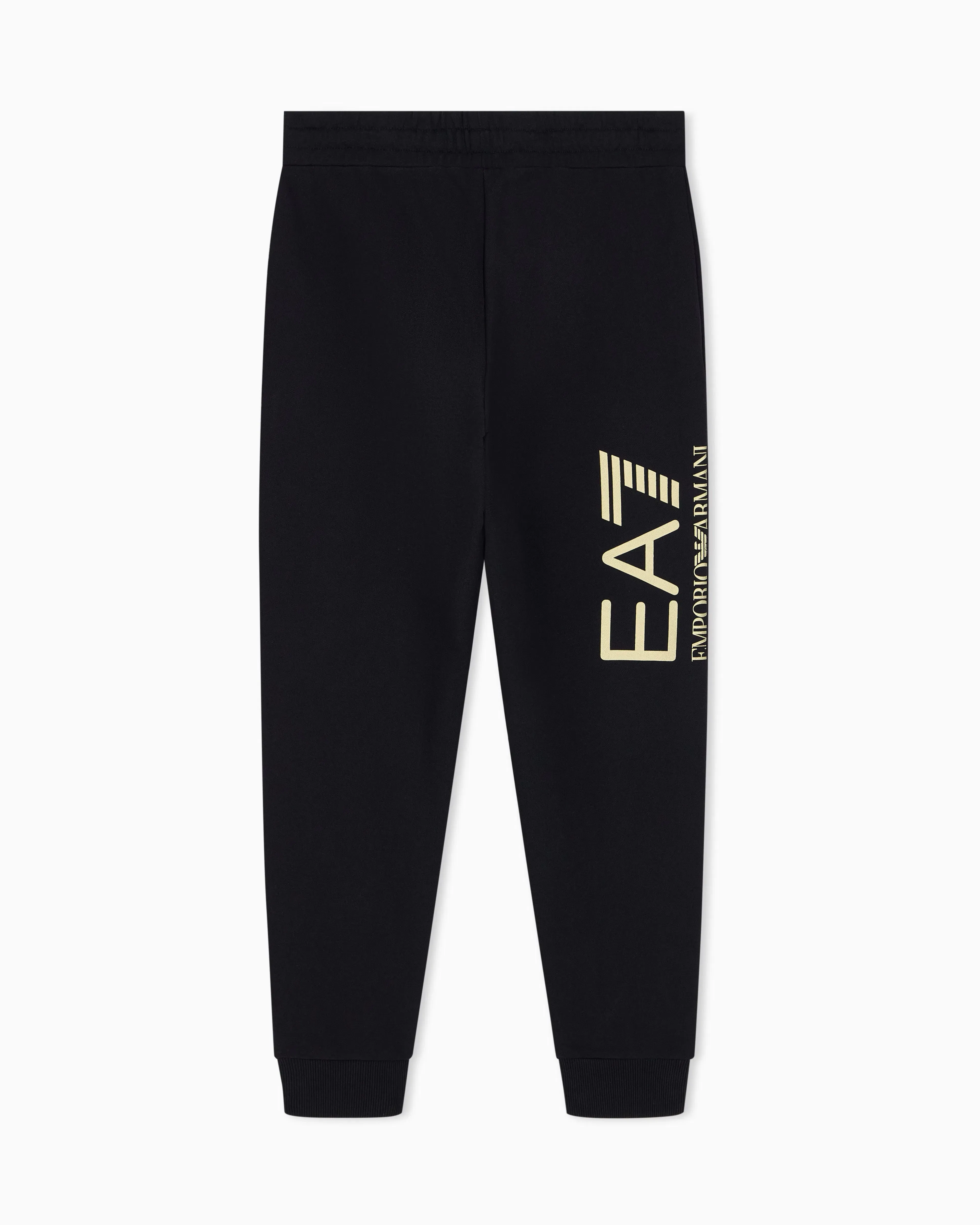 EA7 Slim-fit trousers Logo Series in cotton jersey with logo